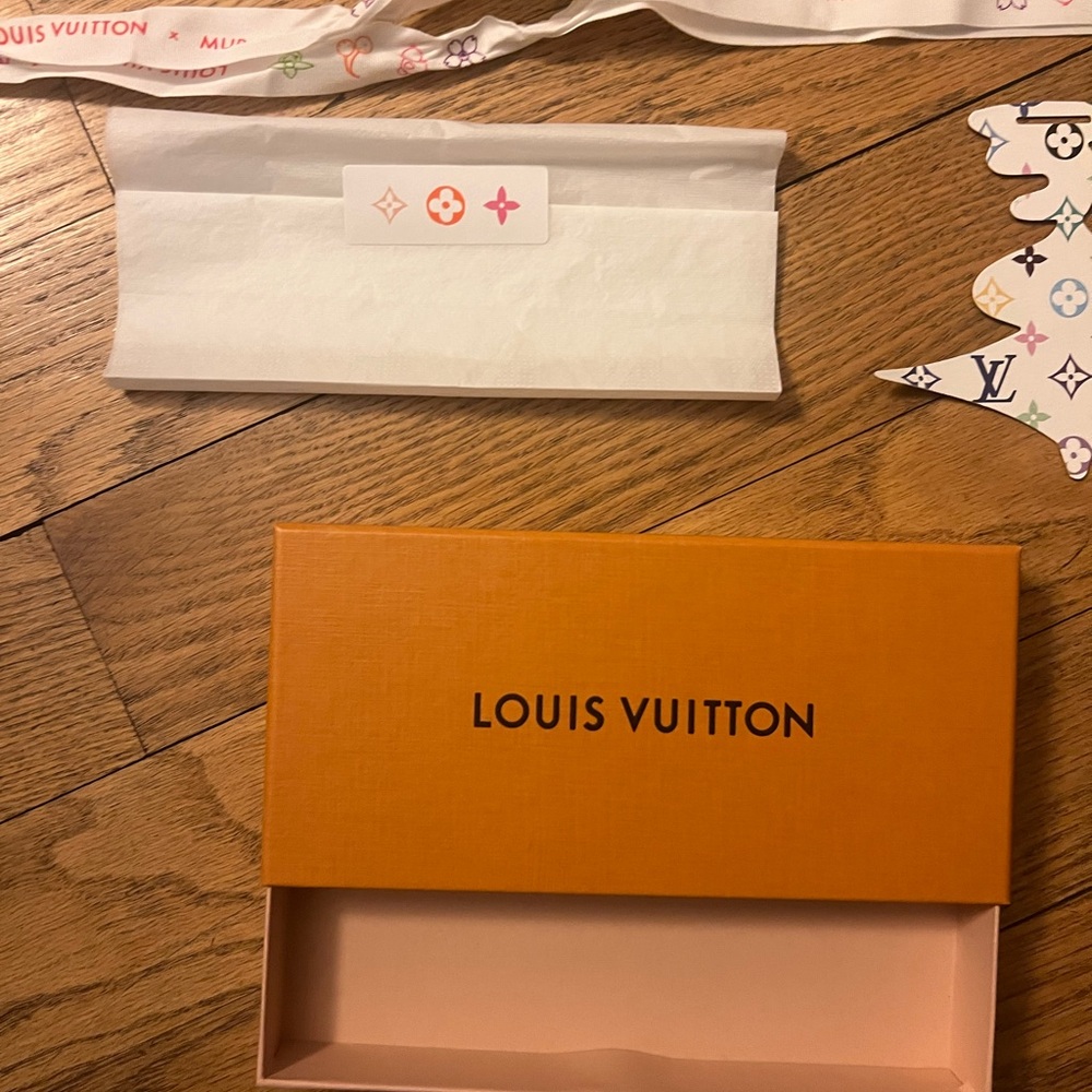 Louis Vuitton gift box with Murakami ribbon and gift card